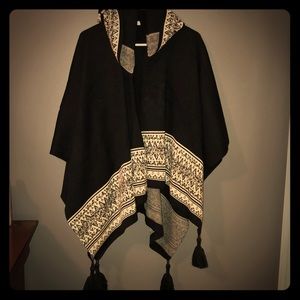 Hooded Knit Shawl